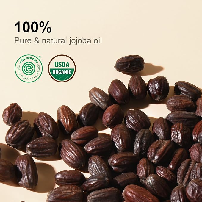 Yoken Pure Jojoba Oil Organic USDA Certified 16 fl oz, 100% Natural Jojoba Oil - Image 3