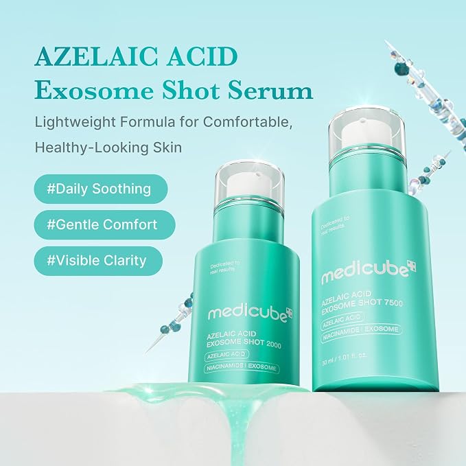 medicube Exosome Shot Azelaic Acid 2, 000 PPM Spicule Facial Serum | Calm - Image 2