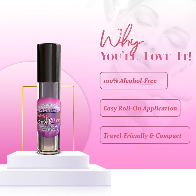 MOBETTER FRAGRANCE OILS Vickies Rose Spell Brew Perfume Women Body Oil 10ml - Image 3