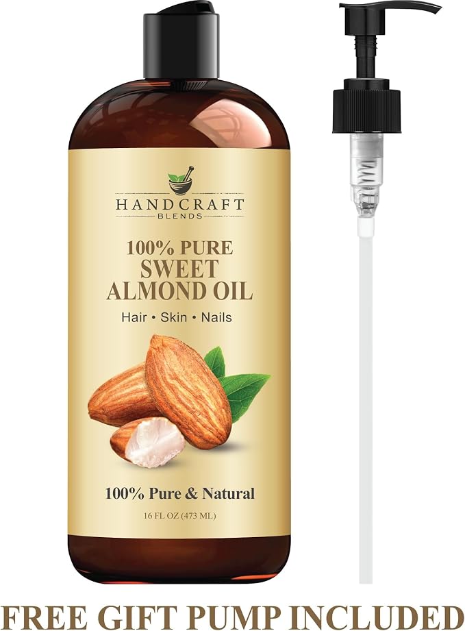 Handcraft Blends Sweet Almond Oil | 100% Pure and Natural | Bath & Body Oil | - Image 8