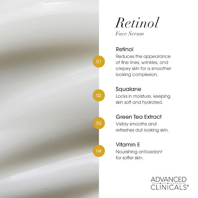 Advanced Clinicals Retinol Serum - Image 4