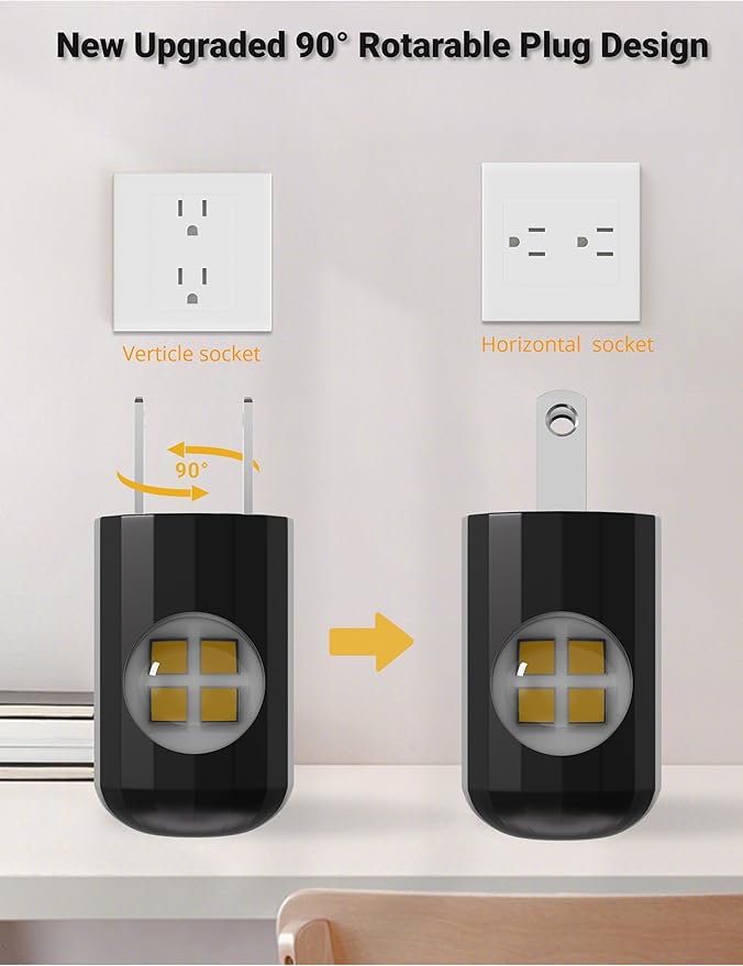 TSEXES Plug-in LED Night Lights, Automatic Night Lights Plug into Wall - Image 3