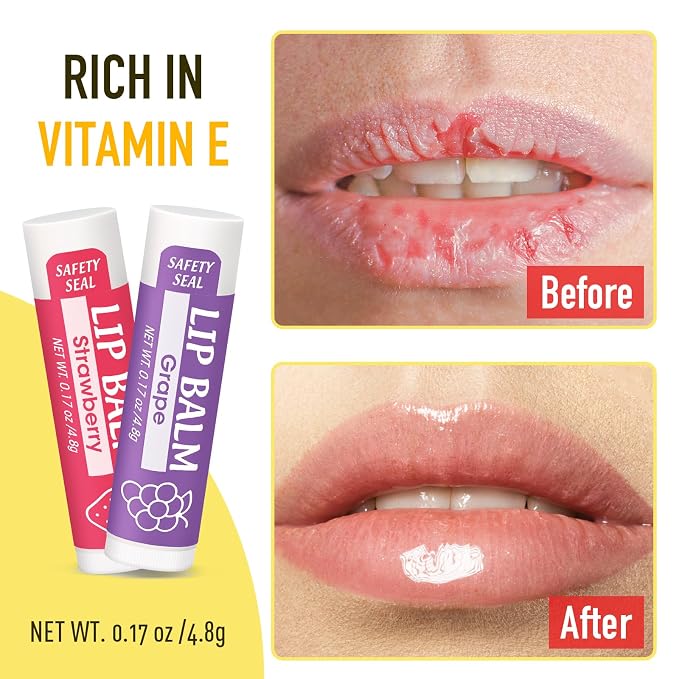 YesBes 128 Pack Lip Balm, Natural Lip Balm Bulk - Image 6