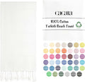 Cacala Lightweight and Thin Turkish Beach Towel 100% Cotton Sand-Free and by Cacala