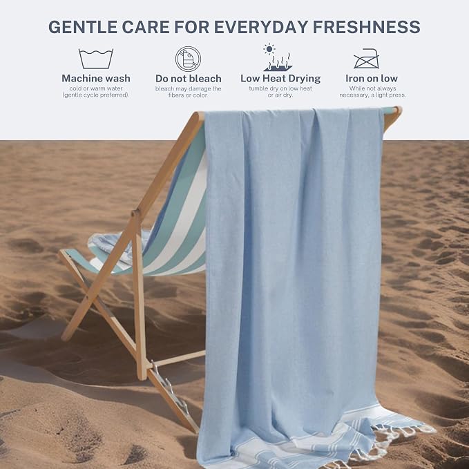 Cotton Turkish Beach Towel - Image 7