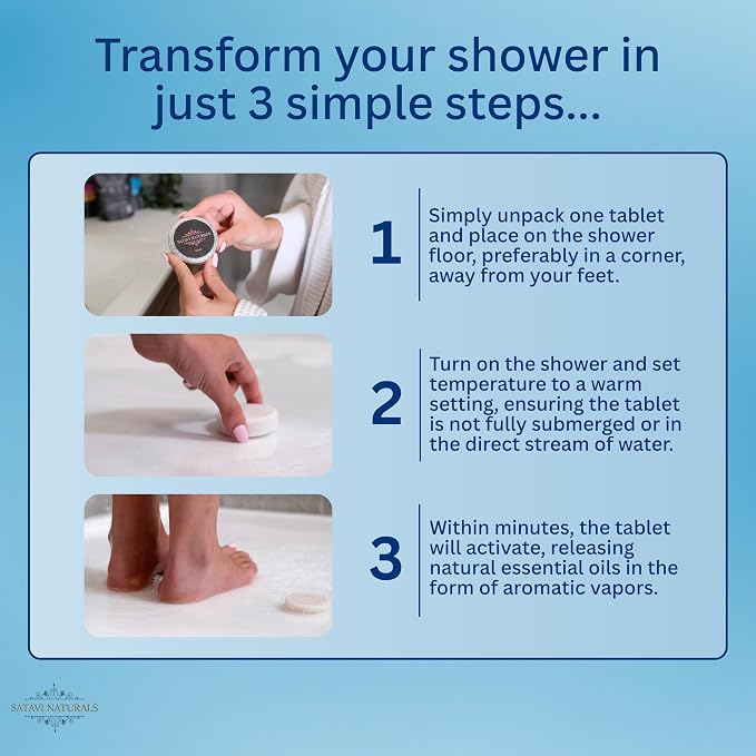 Eucalyptus Mint Shower Steamers – Aromatherapy Shower Bombs - Image 5