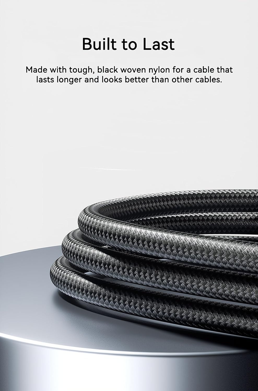 [10ft 2-Pack] Woven C Cable for iPhone 16 Charger MFi Certified Extra Long iPhone Charging USB-C Cable for Apple iPhone 16 Pro Max/15 Pro Max/16 Plus/15 Pro/15, Black Car CarPlay USB A to Type C Wire