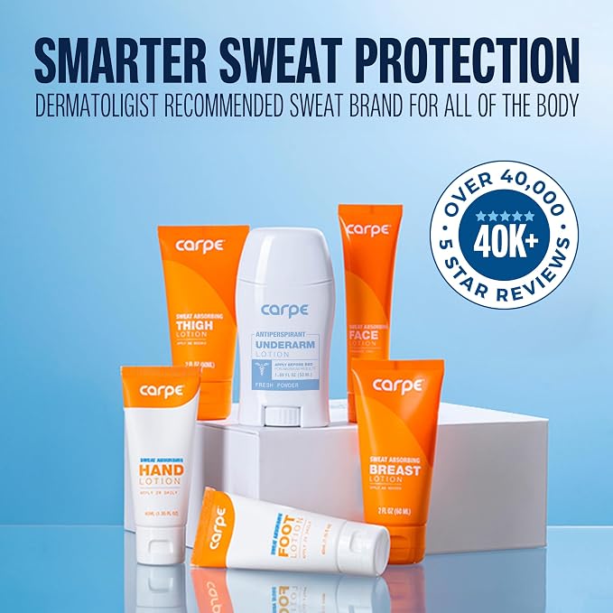 Carpe Sweat Absorbing Hand Lotion, A dermatologist-recommended, non-irritating - Image 8