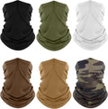 Fuinloth Neck Gaiter, 6 Pack Cooling UV Protection Bandana Face Mask Gator Scarf by fuinloth