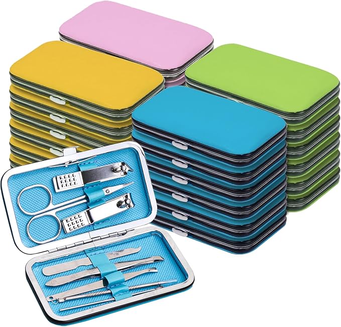 120pack Bulk Manicure Set, Nail Clippers Kit Stainless Steel Fingernail Clippers by Terdey