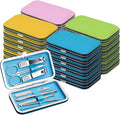 48pack Bulk Manicure Set, Nail Clippers Kit Stainless Steel Fingernail Clippers by Terdey