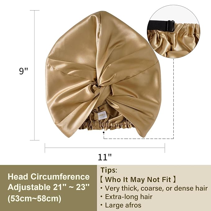 ZIMASILK 100% 22 Momme Mulberry Silk Bonnet - Image 5