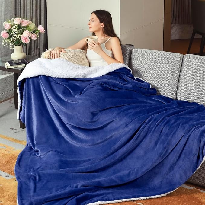 KAWAHOME Sherpa Fleece Twin Size Blanket - Image 7