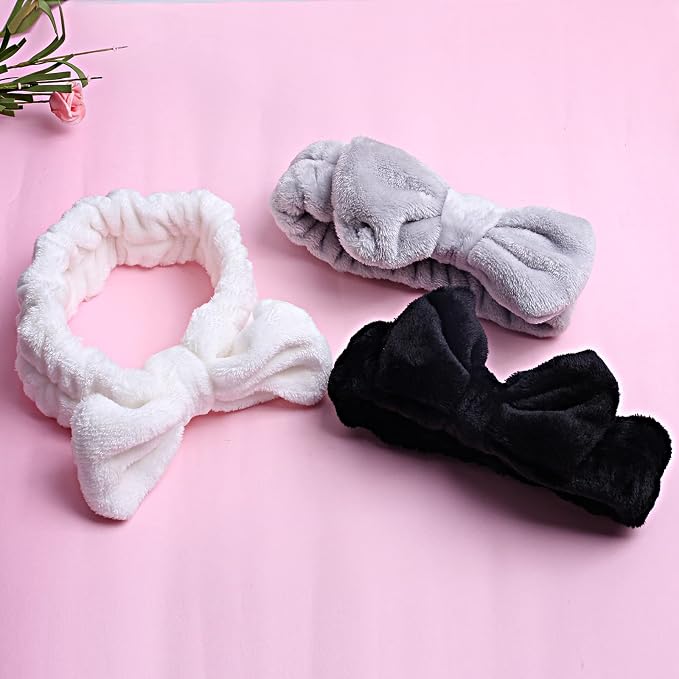 WSYUB Spa Headband, Fluffy Makeup Headbands, Slumber Party Supplies, Facial - Image 7