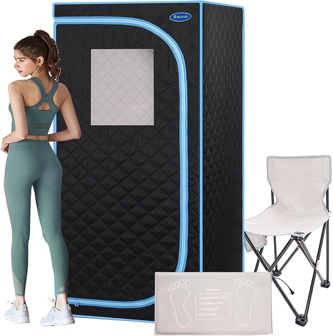 1 Person Portable Infrared Sauna, Full Size Portable Sauna Tent by Unknown