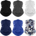 Fuinloth Neck Gaiter, 6 Pack Cooling UV Protection Bandana Face Mask Gator Scarf by fuinloth