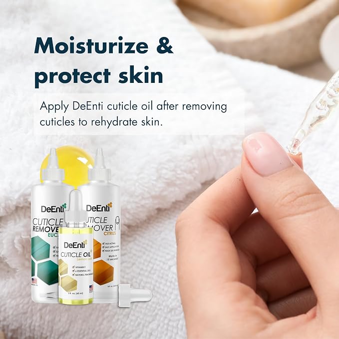 DeEnti Cuticles Maintenance Pack, Bundle Includes Citrus Scented Cuticle Remover - Image 4