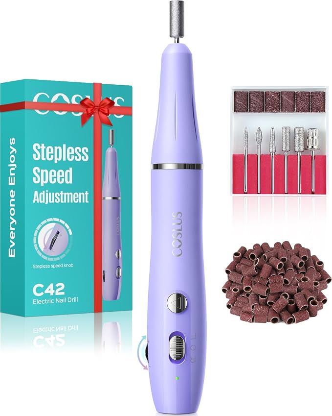 COSLUS C42 Cordless Electric Nail Drill File: Nail Drill Machine by COSLUS