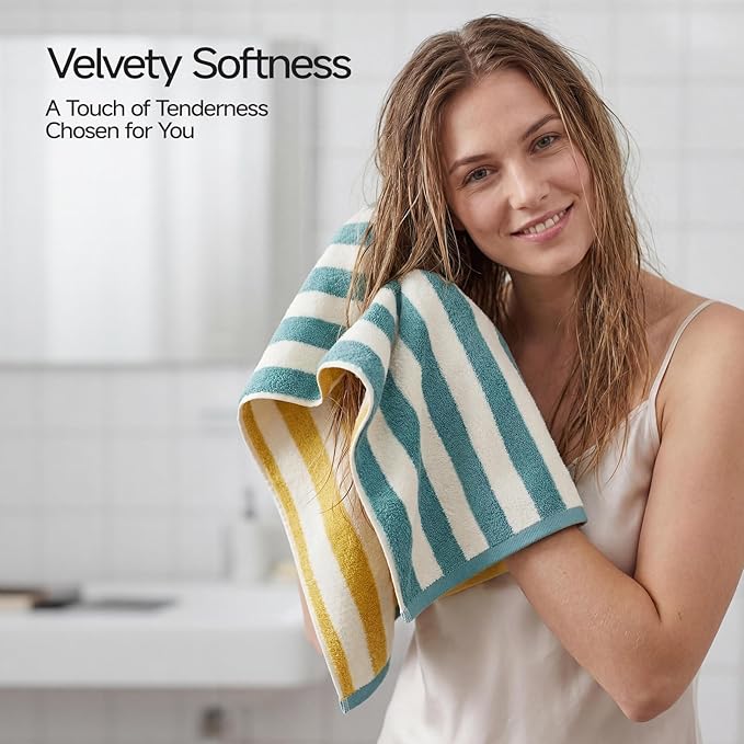 REDKISS 3-Pack Green Hand Towels - Image 2