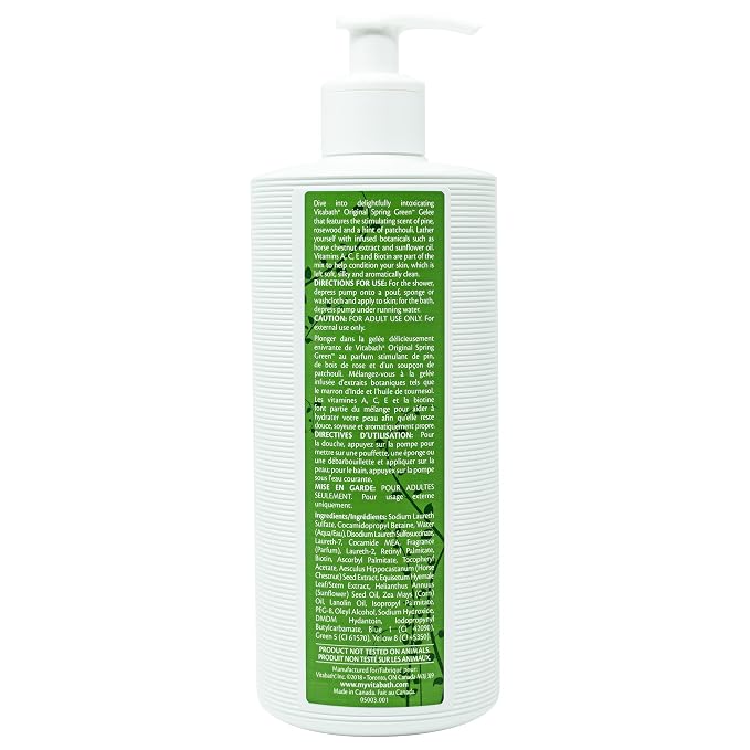 Vitabath Original Spring Green Moisturizing Bath & Shower Gel Wash Intoxicating - Image 9