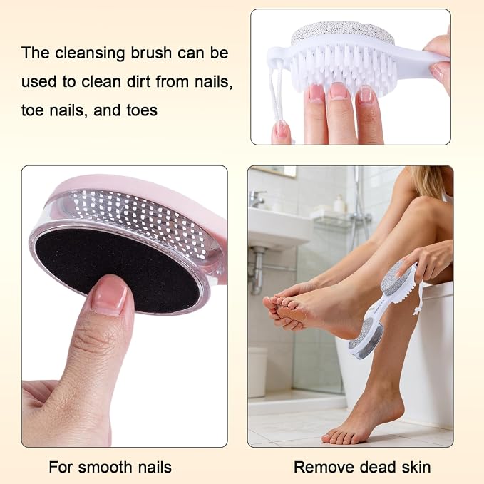Foot Scrubber Brush with Pumice Stone - Image 7