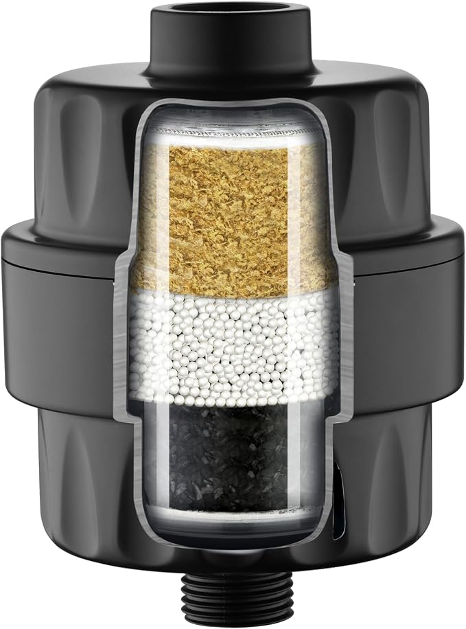 BRIGHT SHOWERS Shower Filter, High Output Shower Head Filter, 3-Stage Filtration by BRIGHTSHOWERS