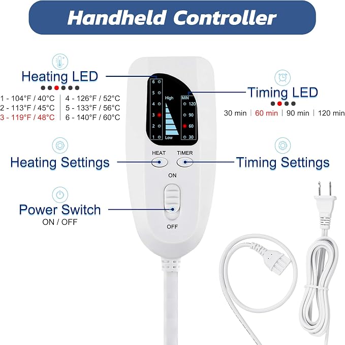 33x17 Inch Electric Heating pad - Image 4