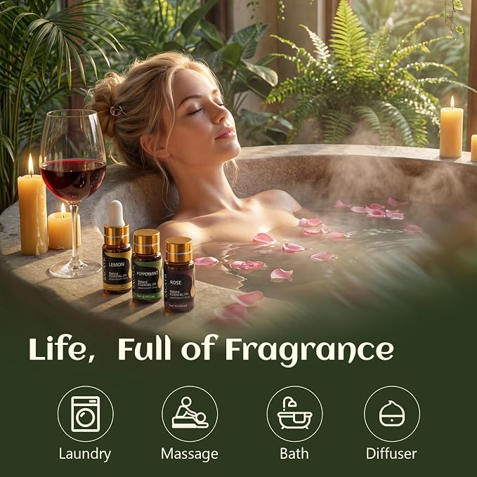 SACATR 50 Pcs Natural Essential Oil Set -Essential Oils Gift Set - Image 5