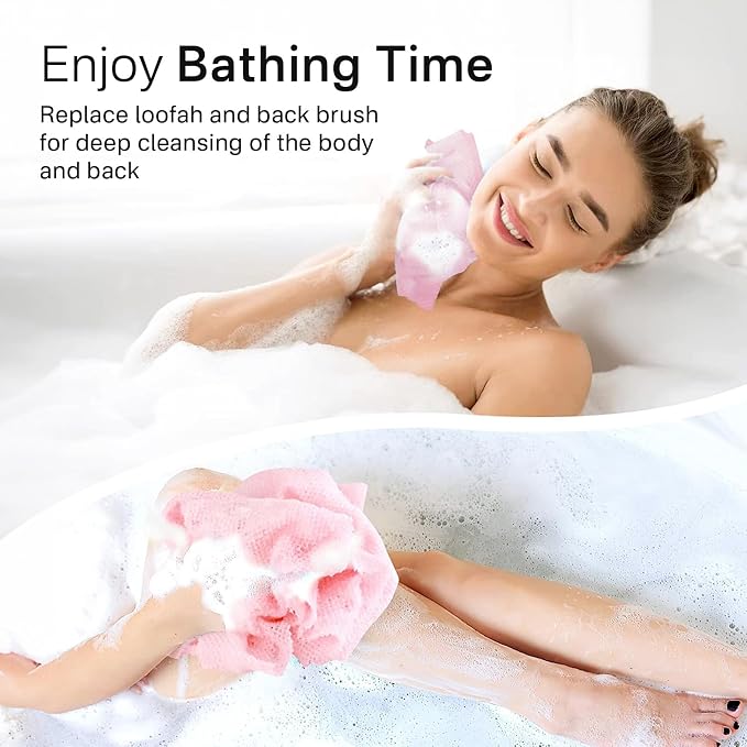 Yiclick Exfoliating Washcloth Towel- Exfoliating Body Scrubber Exfoliator - Image 4