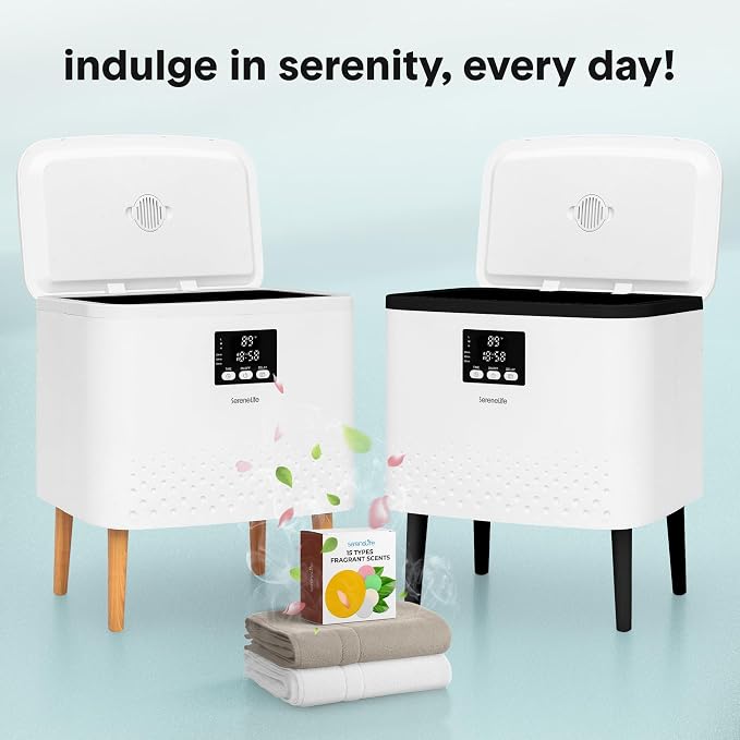 SereneLife Rectangular Towel Warmer Bucket – 20L Large Capacity Hot Towel Warmer - Image 8