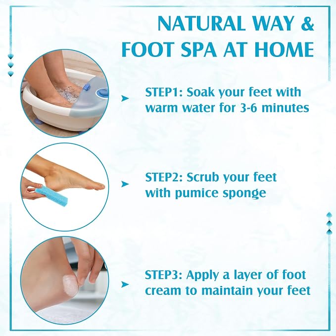 Batiyeer 100 Pcs Pumice Stone for Feet Scrubber Dead Skin Disposable Pedicure - Image 7