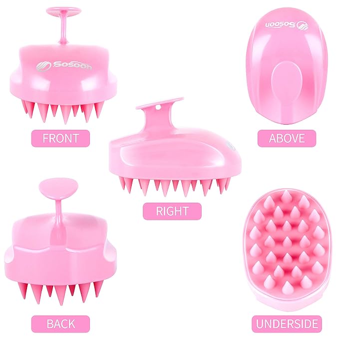 Scalp Massager Shampoo Brush, Hair Scalp Scrubber Shower Hair Brush Head - Image 2