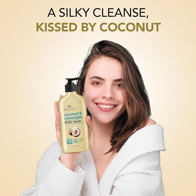 Botanic Hearth Coconut & Ceramides Body Wash – Hydrating Shower Gel - Image 6