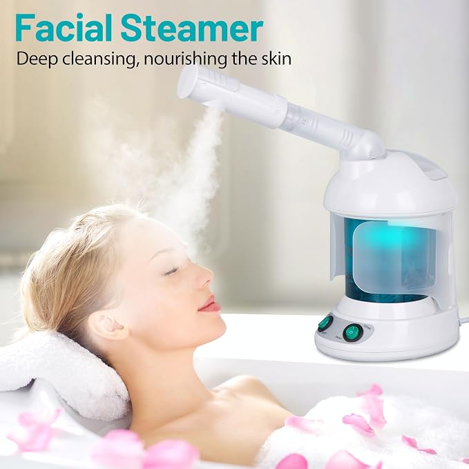 ZENY 3-in-1 Portable Facial Steamer and Hair Steamer, Humidifier, Nano Ionic - Image 7