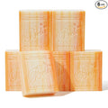 BELA Orange Zest Soap Bars 3.3 OZ Pack of 6, French Triple Milled Bar Soap by BELAPURENATURALSOAPSANDODORELIMINATINGHOMEFRAGRANCES