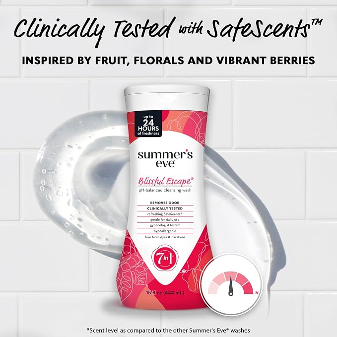 Summer's Eve Blissful Escape All-Over Daily Feminine Wash, pH-Balanced Body Wash - Image 4