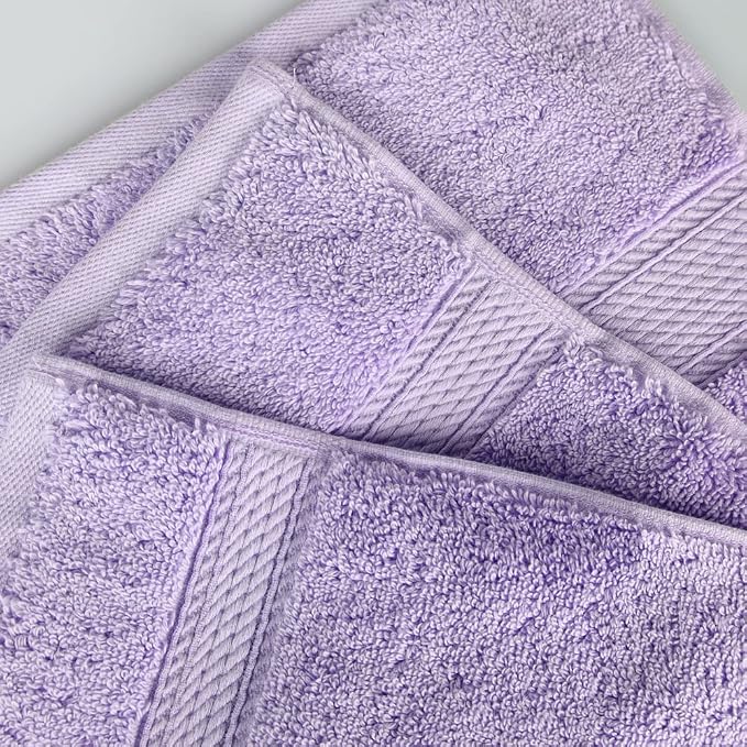 Superior Egyptian Cotton Pile Face Towel/Washcloth Set of 6, Ultra Soft Luxury - Image 5