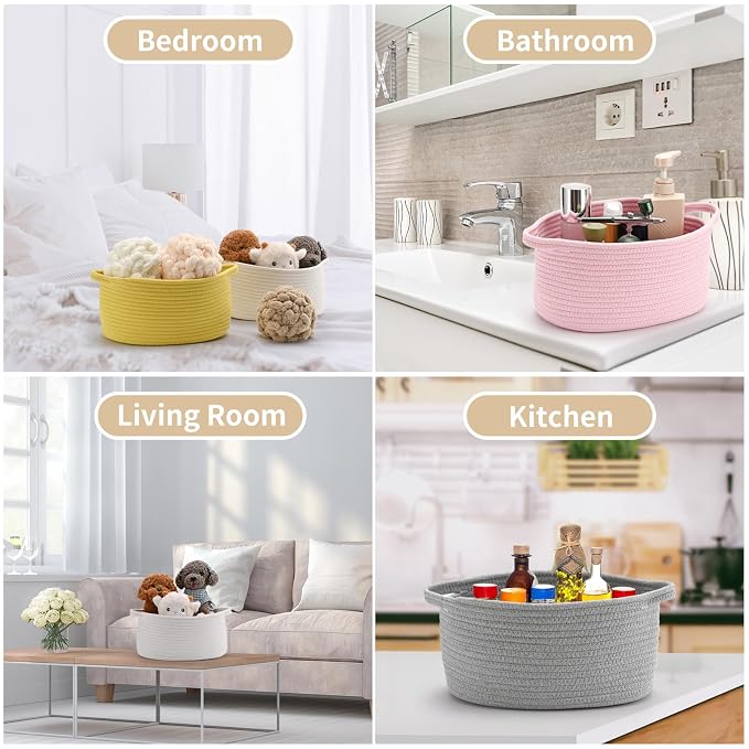 Happyiren Cute Woven Storage Basket - Image 5