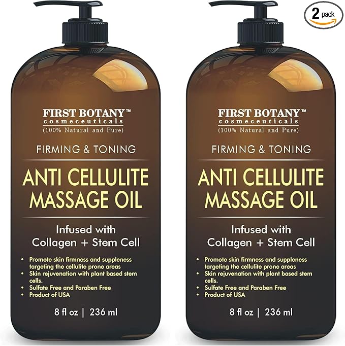 First Botany, Anti-Cellulite Massage Oil Infused by FirstBotanyCosmeceuticals