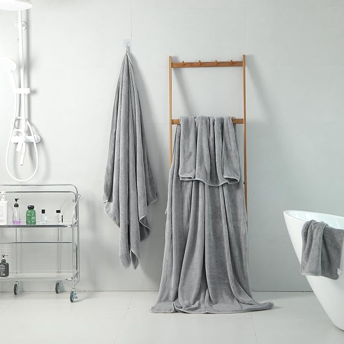 2 Piece Hand Towels Set Set 16x31 Inches, Soft Bath Sheet Towels Highly - Image 7