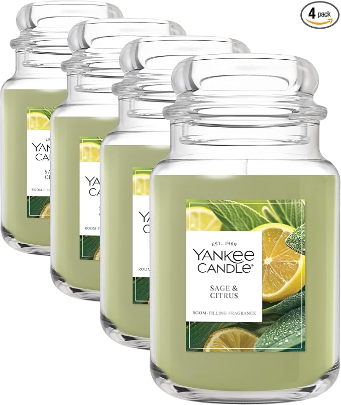 Yankee Candle Sage & Citrus, Scented Candle, 22oz Large Jar by YankeeCandle