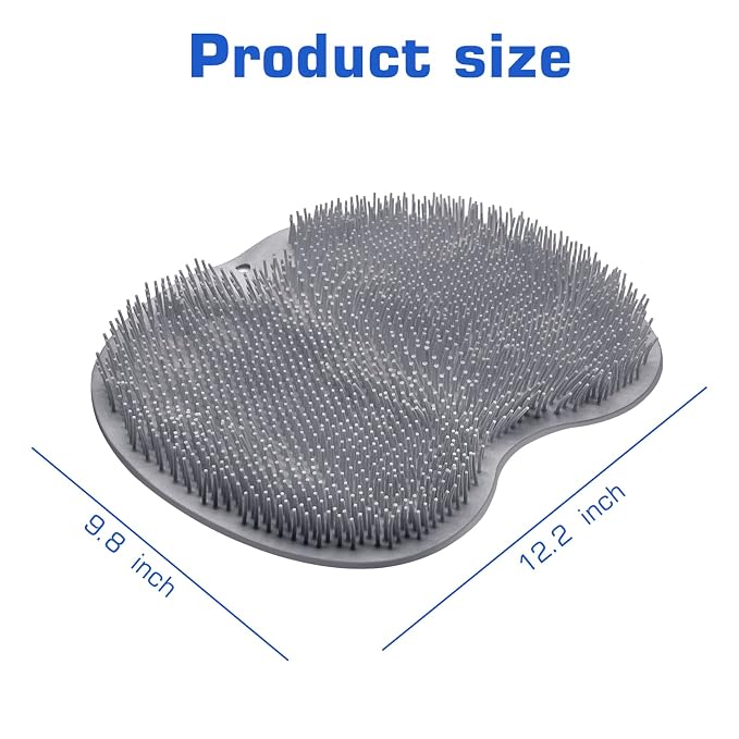 2PACK Shower Foot Scrubber Mat Back Washer Back Exfoliating Bath Wash Pad Wall - Image 7