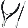 Professional Cuticle Cutter & Pusher Trimmer Manicure Tools by BOXGROVEBEAUTY