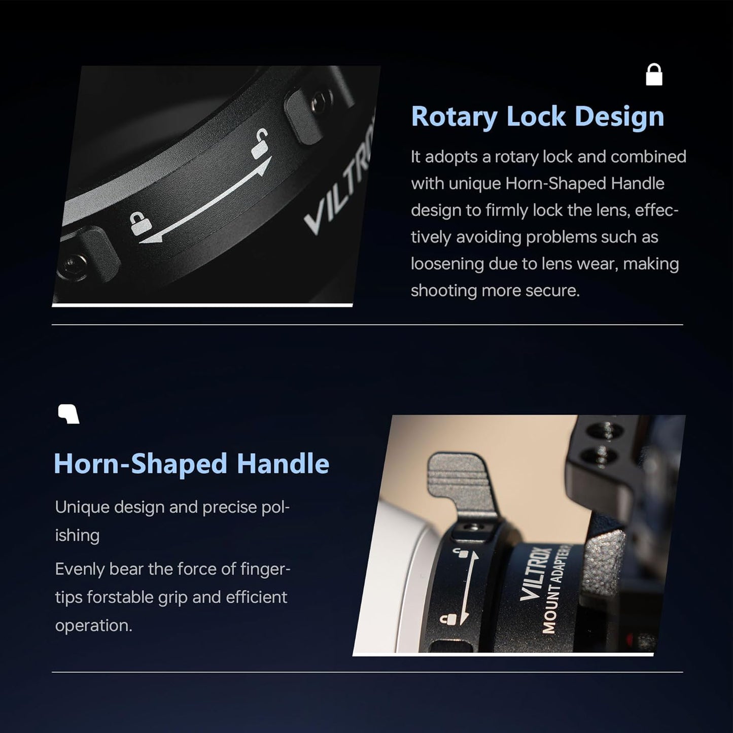 VILTROX PL-M43 Lens Adapter, Lens Converter Ring Camera Lens Mount Adapter Ring Compatible with PL Lens to M43 Series Mount Cameras Panasonic GH5,G1,GH1,GH4/Olympus EP1,EP2,EM1,EM