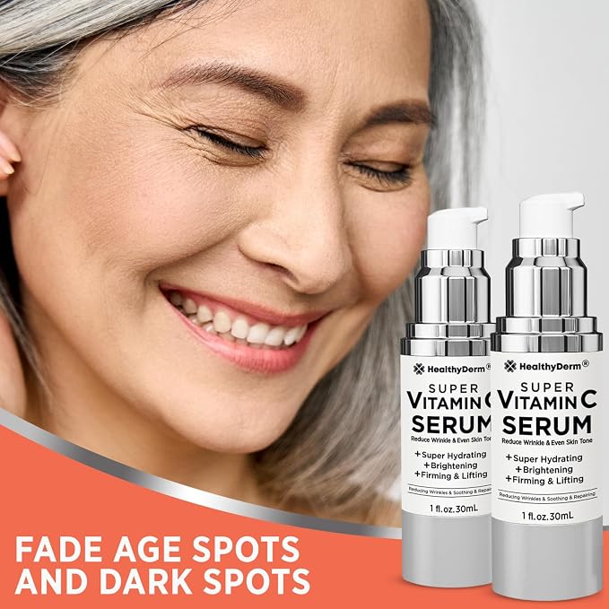 Super Vitamin C Serum for Women Over 70: Niacinamide, Vitamin C, Hyaluronic Acid - Image 3
