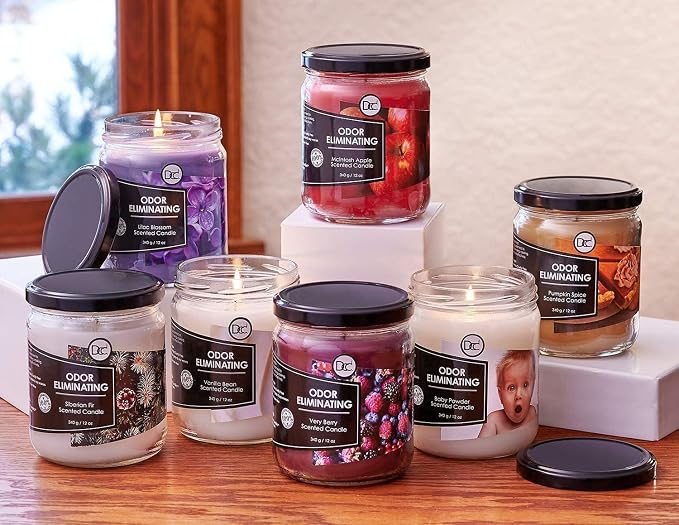 Vanilla Bean Odor Eliminating Highly Fragranced Candle - Image 5