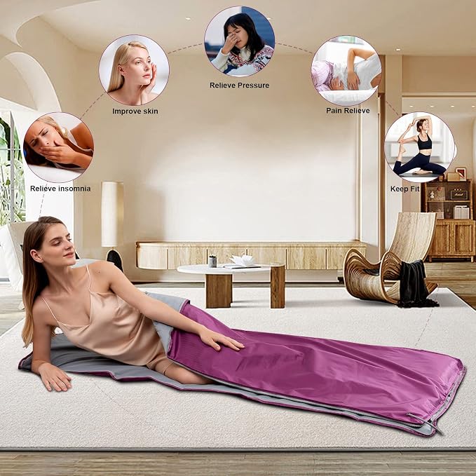 Infrared Sauna Blanke, Heat Healer Sauna Blanket Wrap, Portable Sauna Blanket - Image 7