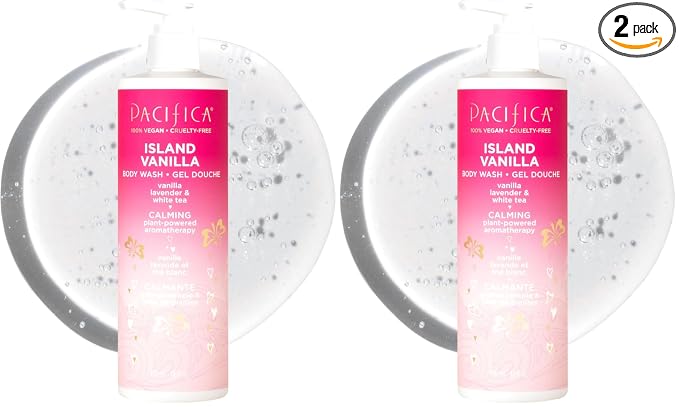 Pacifica Island Vanilla Body Wash Aloe + Hyaluronic Acid, Daily Cleansing by PacificaBeauty