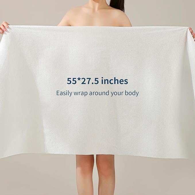 10 Pack Disposable Bath Towels Durable Large Portable Thicken Camping Towels - Image 3