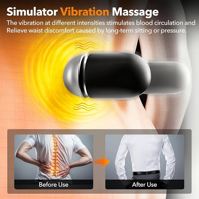 Gifts for Mother, 3 in 1 Back Massager Electric Lumbar Support Pillow - Image 2